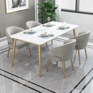 Nordic Italian With Marble Dining Set