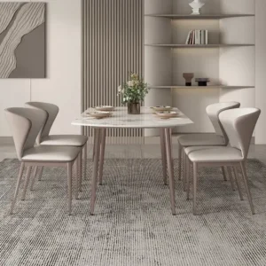 Sintered Dining Set With Marble Top