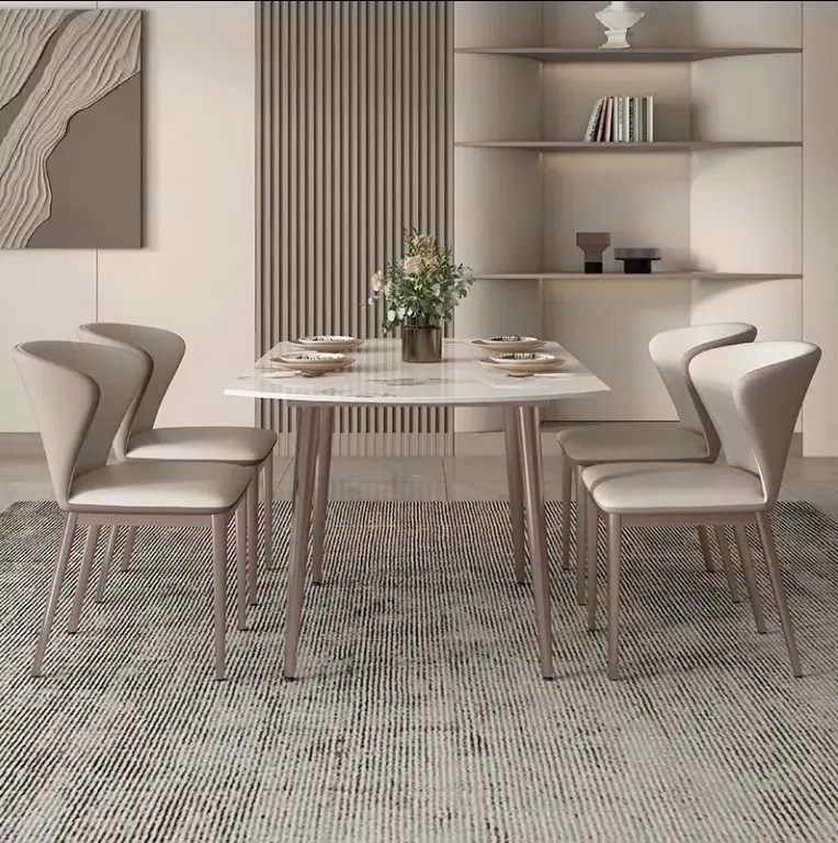 Sintered Dining Set With Marble Top
