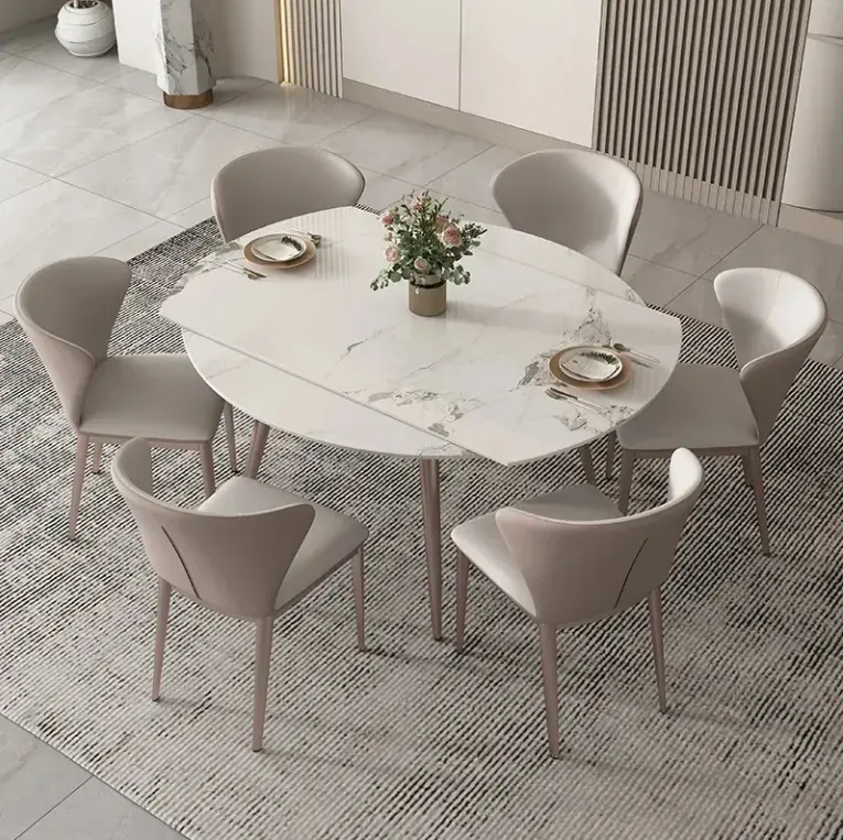 Sintered Dining Set With Marble Top - Image 2