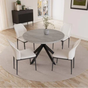 Amber Round Luxury Dining Set