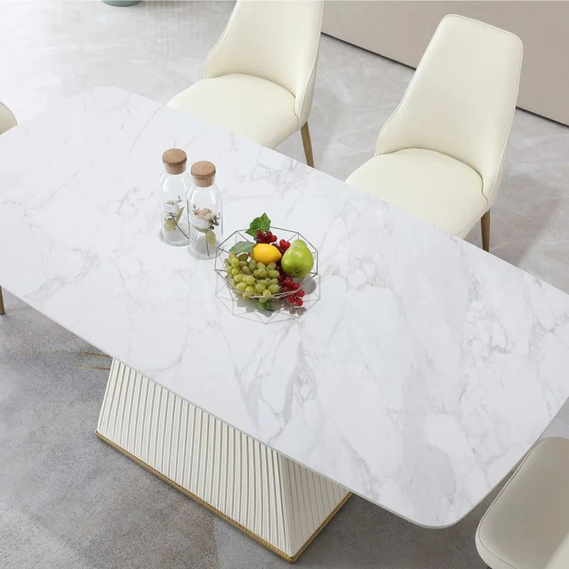 Trendy Dining Set With Marble Top - Image 6